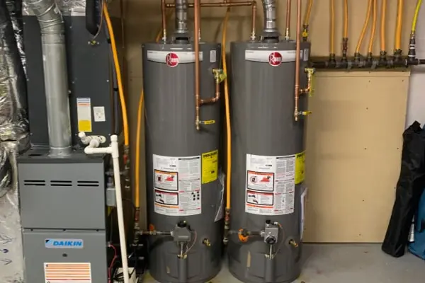 Excavation water heater installation repair min